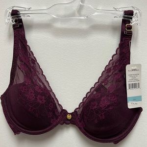 NATORI cherry blossom plunge convertible bra